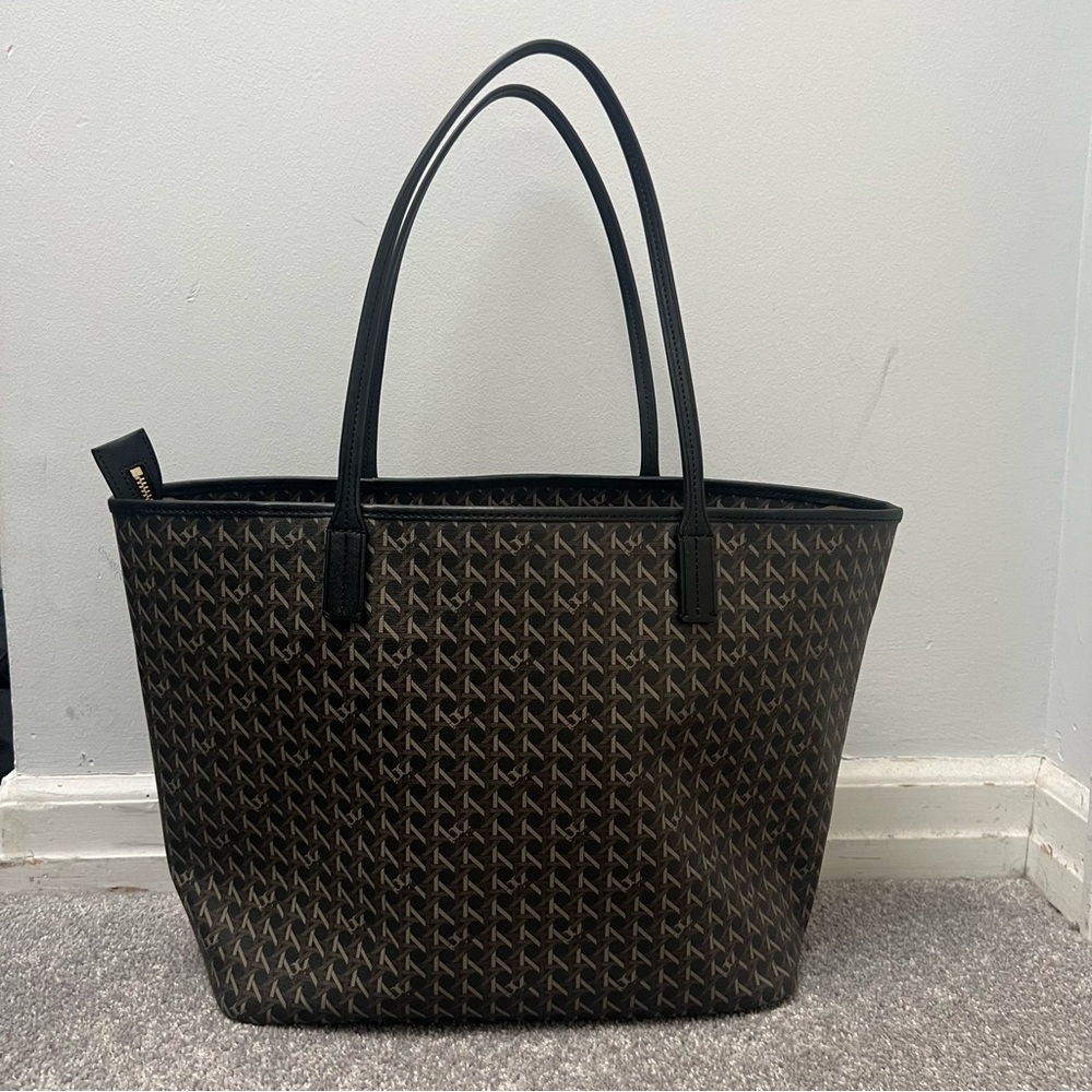New Condition Tory Burch Always Ready Black and Brown Tote Bag - Picture 2 of 7